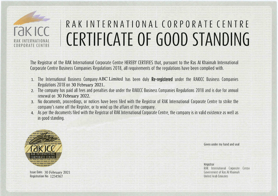 ras-el-haim-certificate-of-good-standing